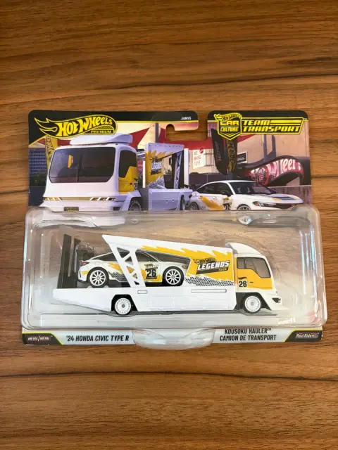 Hot Wheels '24 Honda Civic Type R + Kousoku Hauler 1:64 diecast