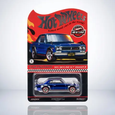 Hot Wheels HOT Wheels RLC 1972 Skyline H/T 2000 Gt-r Metallic Blue 1:64 diecast