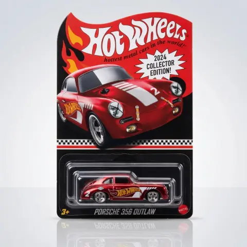 Hot Wheels HOT Wheels RLC Porsche 356 Outlaw 2024 Collector Edition Metallic RED 1:64 diecast