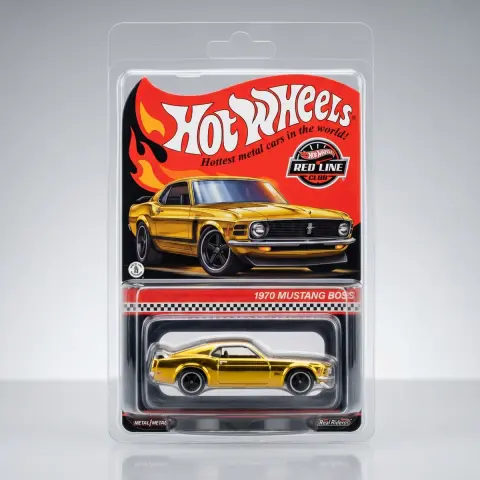 Hot Wheels HOT Wheels RLC 1970 Mustang Boss 302 Metallic Gold 1:64 diecast