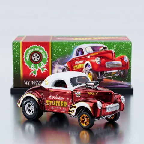 Hot Wheels HOT Wheels RLC 41 Willys Gasser 22 Holiday CAR 1:64 diecast