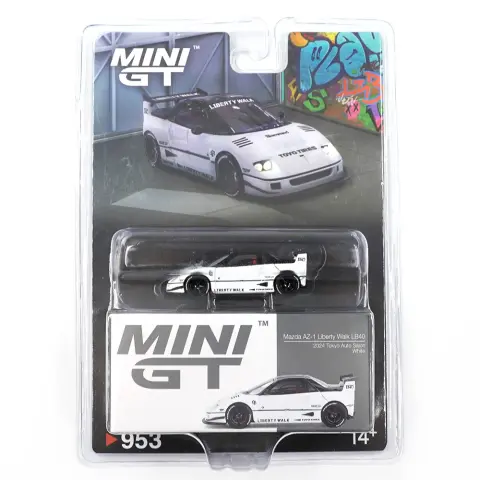 Mini GT Mini GT Mazda AZ-1 Liberty Walk LB40 White 2024 Tokyo Auto Salon (Blister Pack) 1:64 diecast