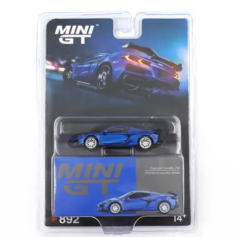 Mini GT Mini GT Chevrolet Corvette Z06 2023 Elkhart Lake Blue (Blister Pack) 1:64 diecast