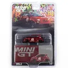 Mini GT Lb-works X Abas Works Abarth 595 RED (Blister Pack) 1:64 diecast