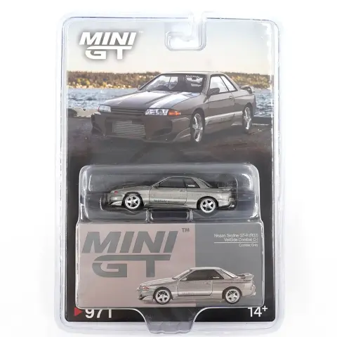 Mini GT Nissan Skyline GTR R32 Veilside Combat CI Veilside Combat Grey (Blister Pack) 1:64 diecast