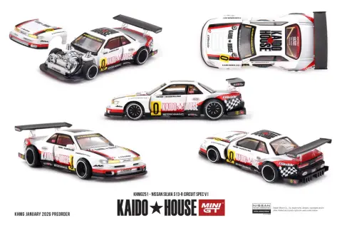 Kaido House Nissan Silvia S13-R Circuit Spec V1 1:64 diecast