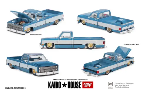 Kaido House Mini GT Chevrolet Silverado Dually Vintage Spec V1 1:64 diecast