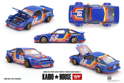 Kaido House Mini GT Toyota AE86 Sprinter Trueno Kaido Racing V1 1:64 diecast