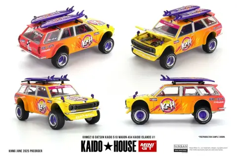 Kaido House Mini GT Datsun Kaido 510 Wagon 4X4 Kaido Islands V1 1:64 diecast