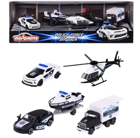 Majorette Police Force 5PCS Giftpack 1:64 diecast