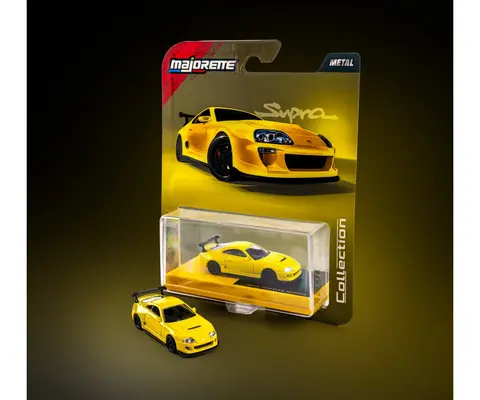 Majorette 1995 Toyota Supra Yellow 1:64 diecast