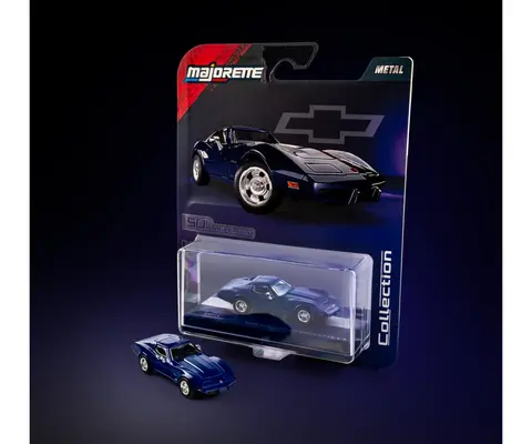 Majorette Chevrolet Corvette C3 Blue 1:64 diecast