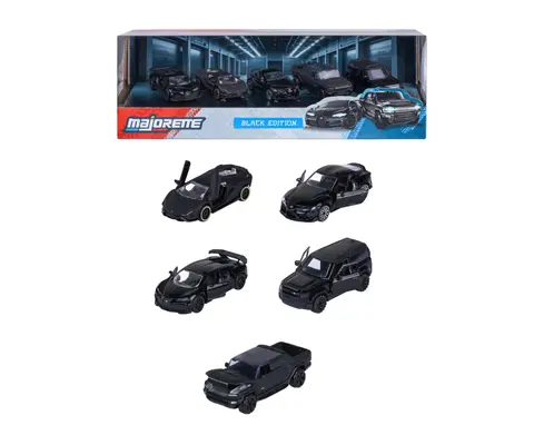 Majorette Majorette Black Edition 5 PCS Giftpack 1:64 diecast