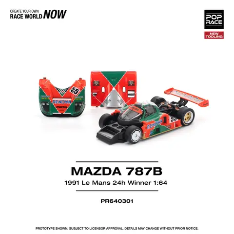 Pop Race Mazda 787B 1991 LE Mans 24H Winner 1:64 diecast