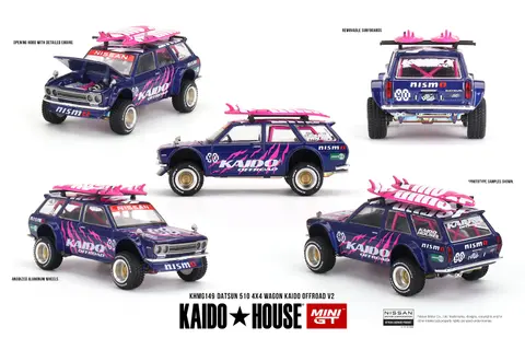 Kaido House Mini GT Datsun 510 4X4 Wagon Kaido Offroad V2 1:64 diecast