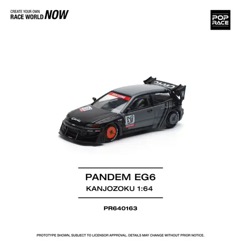 Pop Race Pandem Civic EG6 Kanjozoku 1:64 diecast