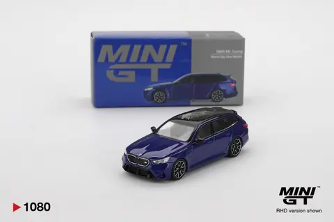Mini GT BMW M5 Touring Marina BAY Blue Metallic 1:64 diecast