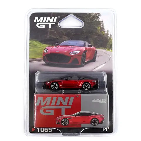 Mini GT Mini GT Aston Martin DBS Hyper RED (Blister Pack) 1:64 diecast