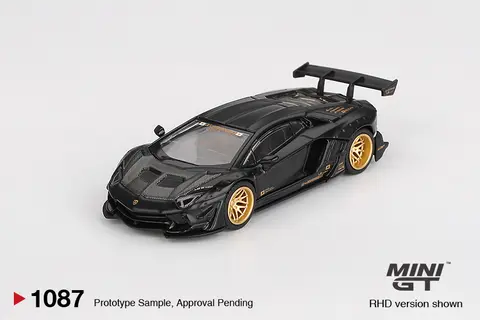 Mini GT Mini GT LB Works Lamborghini Aventador Limited Edition Matte Black 1:64 diecast
