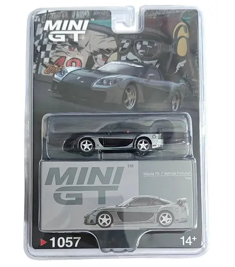 Mini GT Mini GT Mazda RX-7 Veilside Fortune Grey (Blister Pack) 1:64 diecast